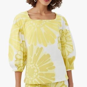 Trina Turk Yellow Womens Coba Top